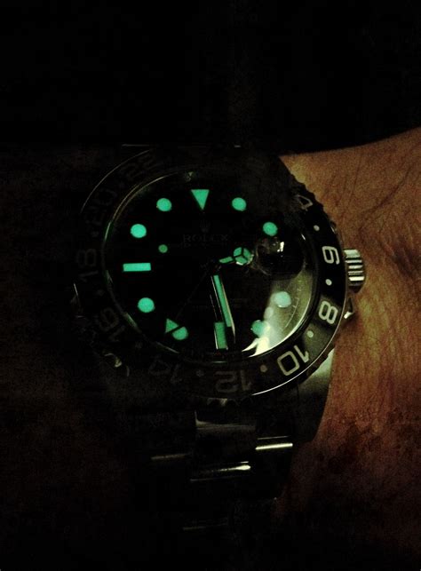 rolex watch glow in the dark.